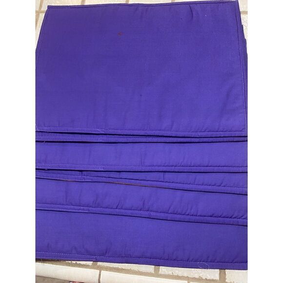 Halloween Placemats Owl Bats, And Owl Witches Black Purple Set Of 6 - Picture 6 of 7